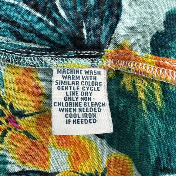 Go Softly Patio House Dress Lounge MuMu Plus Size 2X Pockets Zip Floral‎ FLAW - Picture 11 of 12